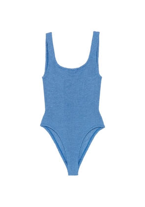 Hunza G crinkle-effect swimsuit - Blue