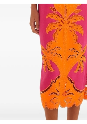 FARM Rio cut-out embroidered dress - Pink