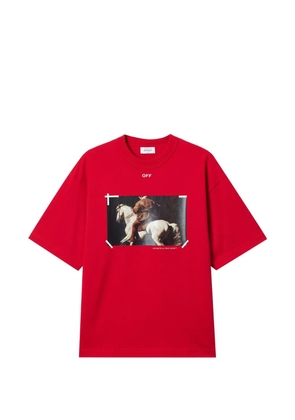 Off-White Caravaggio-print T-shirt - Red