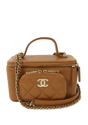 CHANEL Pre-Owned interlocking-CC tote bag - Brown
