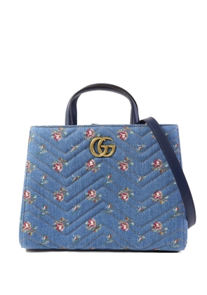 Gucci Pre-Owned GG Marmont denim tote bag - Blue