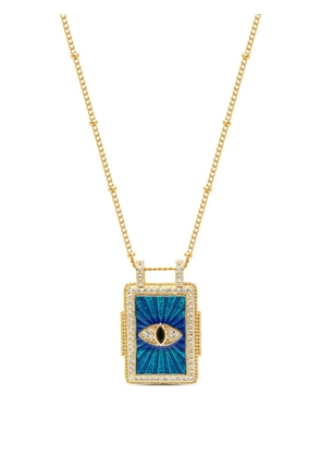 Nialaya Jewelry evil-eye pendant necklace - Gold