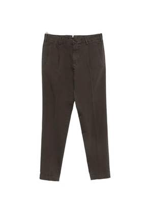 Incotex pleated straight-leg trousers - Brown