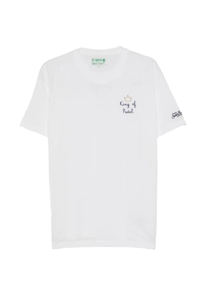 MC2 Saint Barth embroidered cotton T-shirt - White