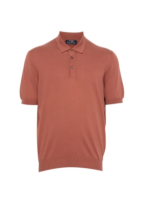 Barba short-sleeve polo shirt - Brown
