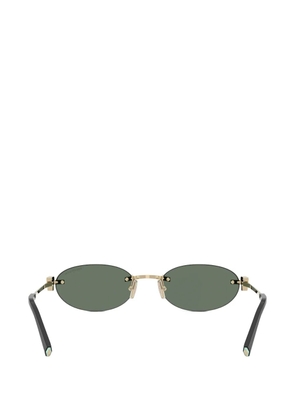 Tiffany & Co Eyewear rimless oval-frame sunglasses - Gold