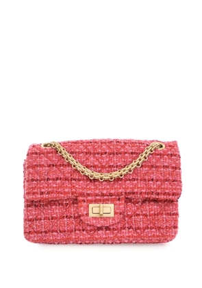 CHANEL Pre-Owned 2019 Mini Reissue 2.55 Tweed Single Flap 224 crossbody bag - Pink