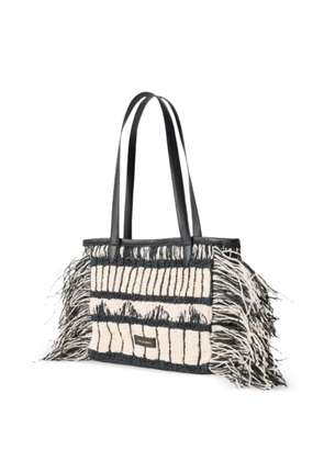 Karl Lagerfeld K/Signature 2.0 fringe tote bag - Black