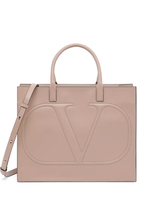 Valentino Garavani VLogo Walk calfskin shopping bag - Pink