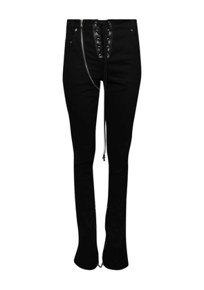 ANGELICA MONTINI STUDIOS lace-up jeans - Black