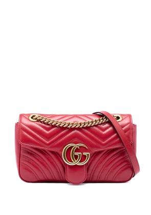 Gucci Pre-Owned 2016-2026 Medium GG Marmont Matelasse Leather shoulder bag - Red