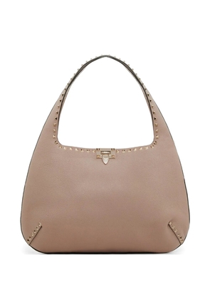 Valentino Garavani Rockstud small shoulder bag in grainy calfskin - Pink