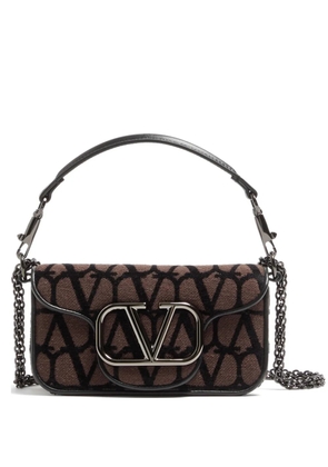 Valentino Garavani small shoulder bag Locò Toile Iconographe - Black