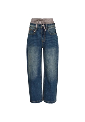 Andersson Bell Trunk layered-waist jeans - Blue