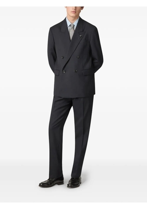 Lardini double-breasted herringbone suit - Blue