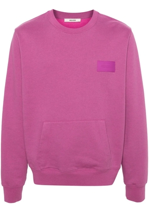 Zadig&Voltaire Aime logo-patch swearshirt - Pink