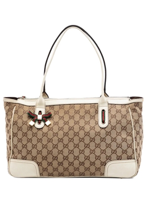 Gucci Pre-Owned 2016-2026 GG Canvas Web Princy shoulder bag - White