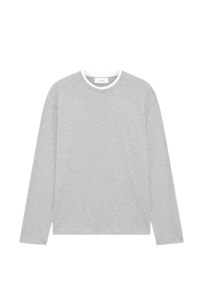Lardini cotton long-sleeve T-shirt - Grey