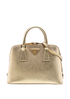 Prada Pre-Owned 2013-2026 Small Saffiano Lux Promenade satchel - Gold
