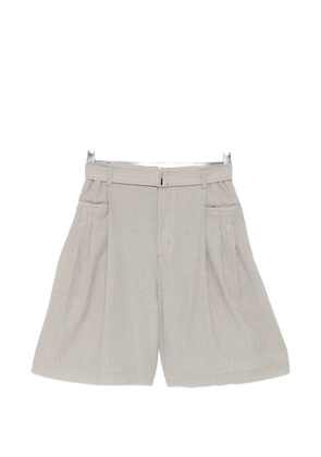 SONGZIO pleated shorts - Neutrals