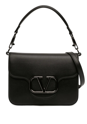 Valentino Garavani Pre-Owned 2000-2025 Calfskin Logo Flap satchel - Black