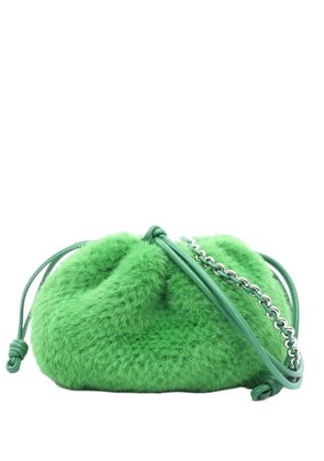 Loewe Pre-Owned 2010-2026 Shearling Flamenco clutch bag - Green