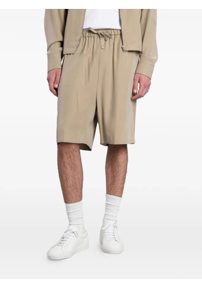 Grifoni drawstring-waist shorts - Neutrals