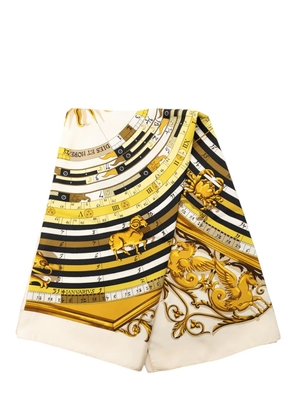 Hermès Pre-Owned 2000-2020 Astrologie Dies et Hore Silk Scarf 90 scarves - White