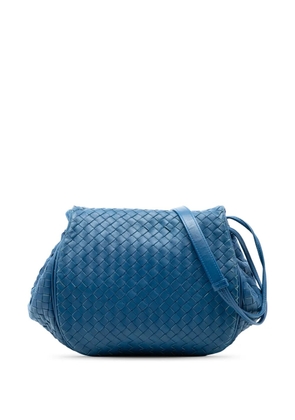 Bottega Veneta Pre-Owned 2012-2026 Nappa Intrecciato Flap crossbody bag - Blue