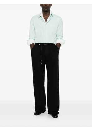 TOM FORD striped long-sleeve shirt - Green