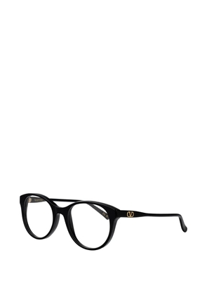 VALENTINO GARAVANI EYEWEAR VLogo Signature round-frame glasses - Black