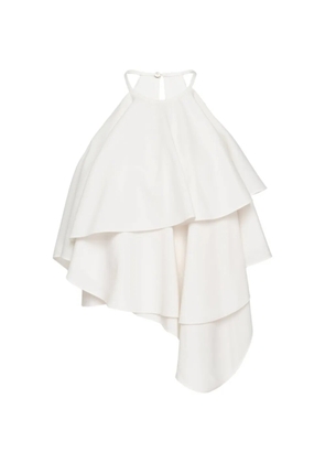 Club21 Collection tiered asymmetric top - White