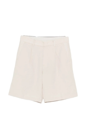 Alphatauri braided-belt pleated shorts - Neutrals