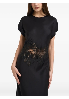 Patrizia Pepe lace-detail midi dress - Black