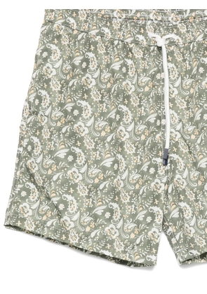 Barba paisley-print swim shorts - Green