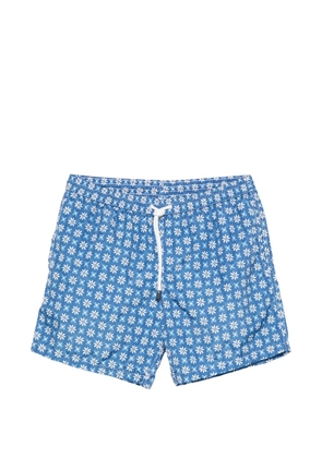Barba floral-print swim shorts - Blue