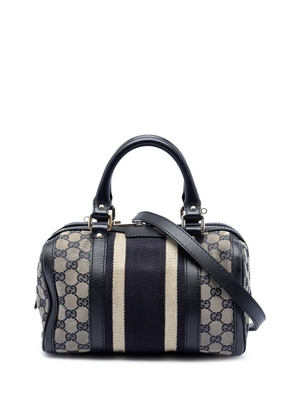 Gucci Pre-Owned 2016-2026 Small GG Canvas Web Joy Boston Bag satchel - Neutrals