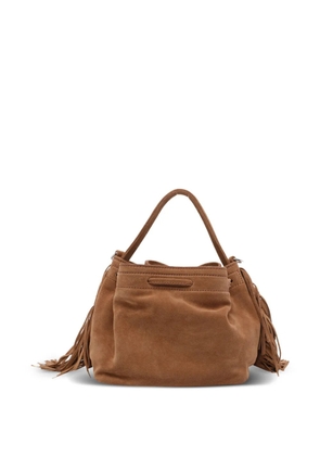 Vic Matie Sense fringed tote bag - Brown