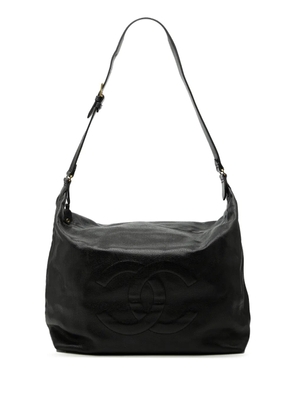 CHANEL Pre-Owned 1994-1996 Large CC Caviar Hobo shoulder bag - Black