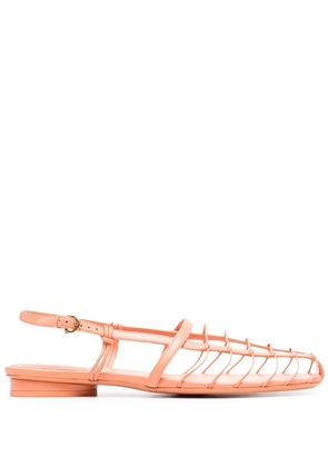 Ferragamo strapped-design slingback sandals - Orange