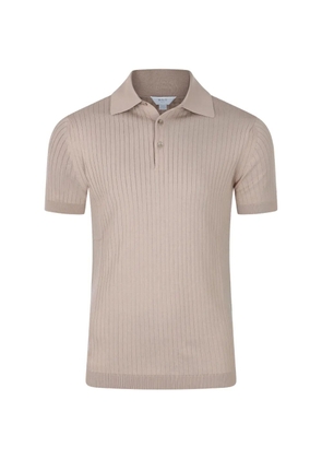 Malo Makò ribbed-knit polo shirt - Brown