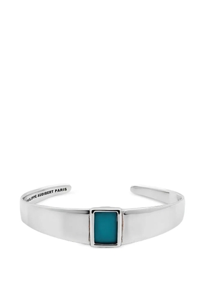 Philippe Audibert stone-embellished cuff bracelet - Silver