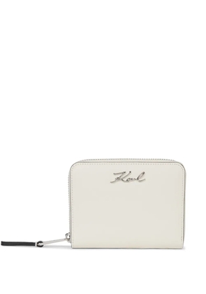 Karl Lagerfeld Signature zip-around wallet - Neutrals