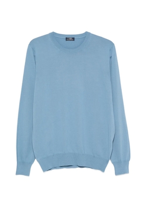 Barba crew-neck long-sleeve sweater - Blue