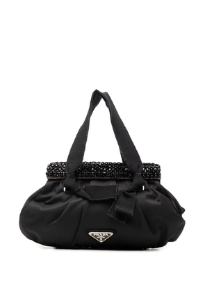 Prada Pre-Owned 2013-2026 Tessuto Beaded handbag - Black