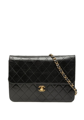 CHANEL Pre-Owned 2000-2002 Medium CC Quilted Lambskin Single Flap shoulder bag - Black