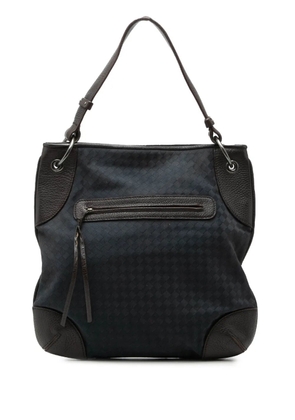 Bottega Veneta Pre-Owned 2007-2011 Intrecciato Canvas and Leather hobo bag - Blue
