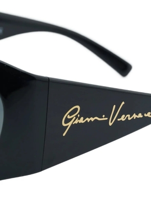 Versace Eyewear Medusa oval-frame sunglasses - Black