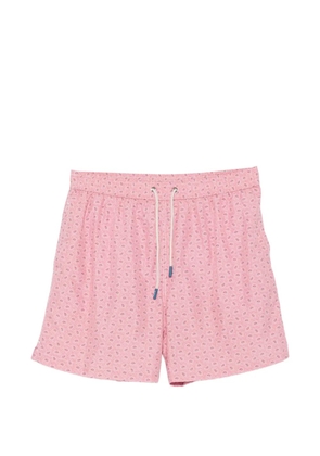 FeFè paisley-print drawstring swim shorts - Pink