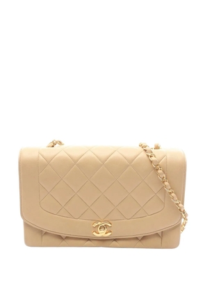 CHANEL Pre-Owned 2010s Diana Matelassé shoulder bag - Neutrals